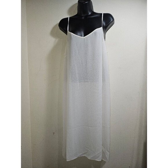 NWT Tory Burch Jasmine Ivory Gold Dress Tie Waist 12 Large - Picture 3 of 5